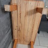 Coffee table pine feet compass vintage 70-80s