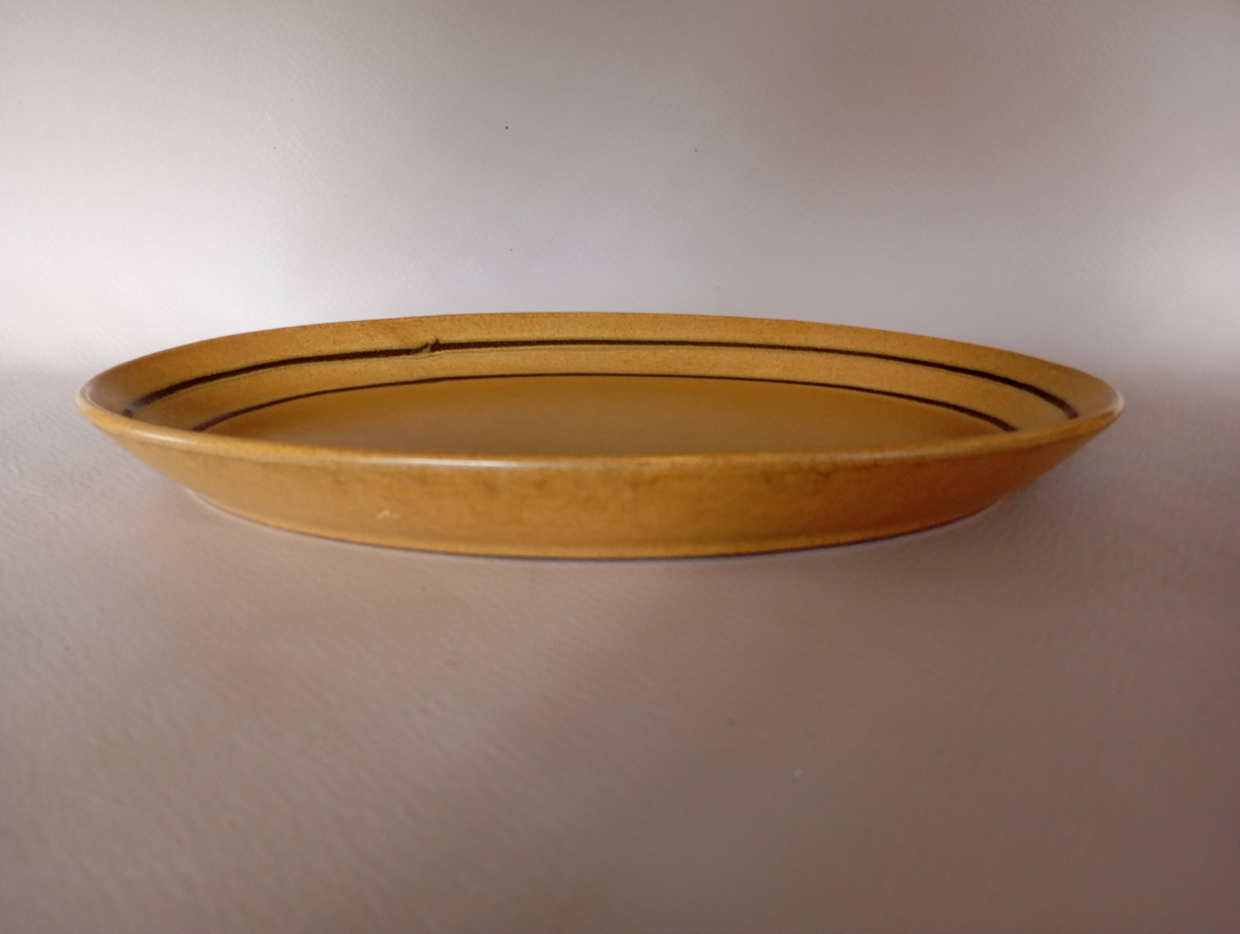 Oval dish Sarreguemines "Chaumière"