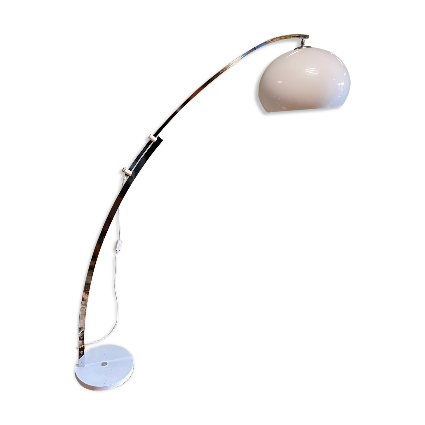 Adjustable arc floor lamp design Guzzini year 70