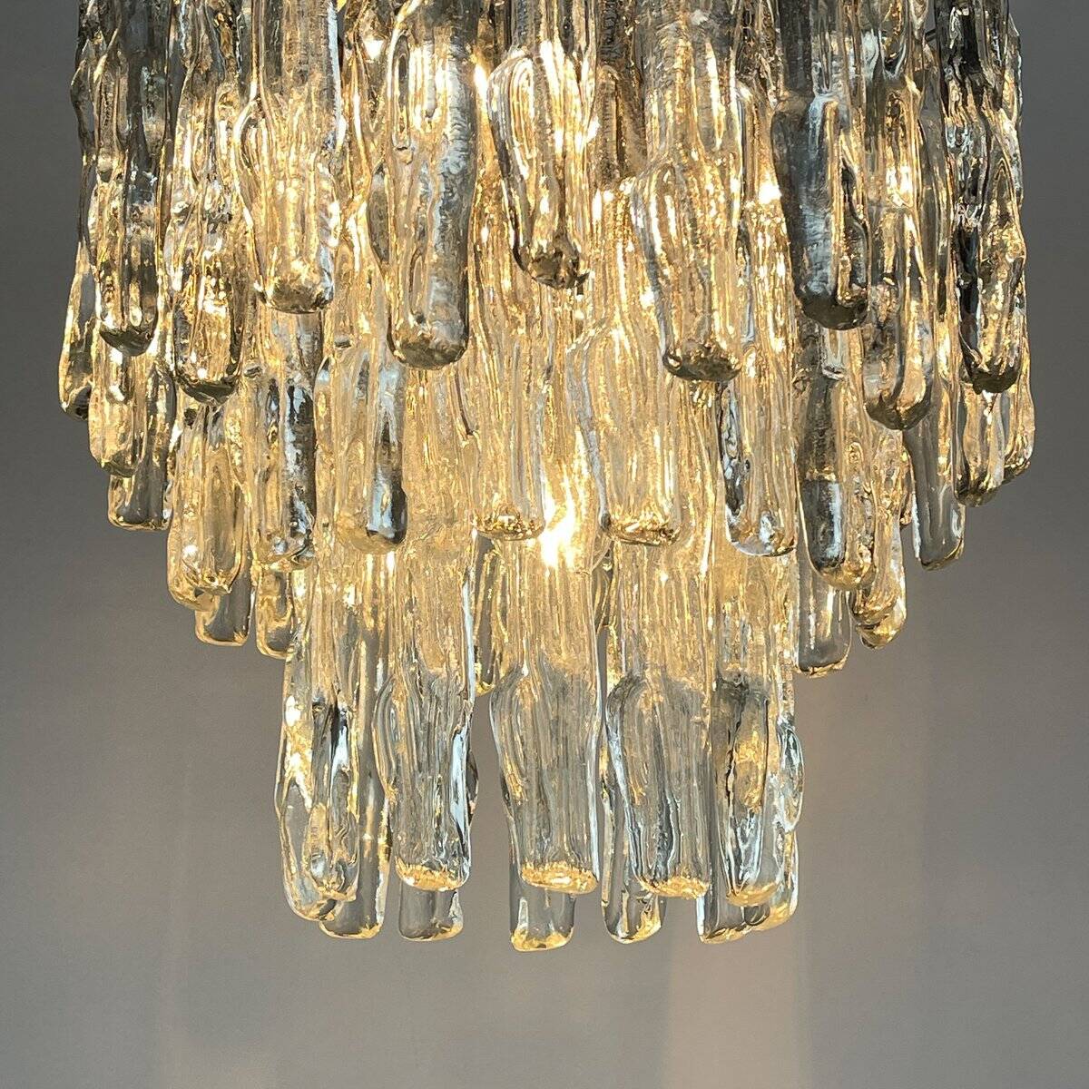 Murano glass chandelier attributed to J. Kalmar, Austria, 1960s.