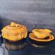 Ceramic soup tureen and sauceboat set