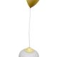 Lampe suspendue en verre opalin, vintage