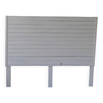 Tête de lit de 160 en bois ancien patiné gris perle