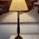 Lampe bois, câble tissu 2 M, abat-jour tissu