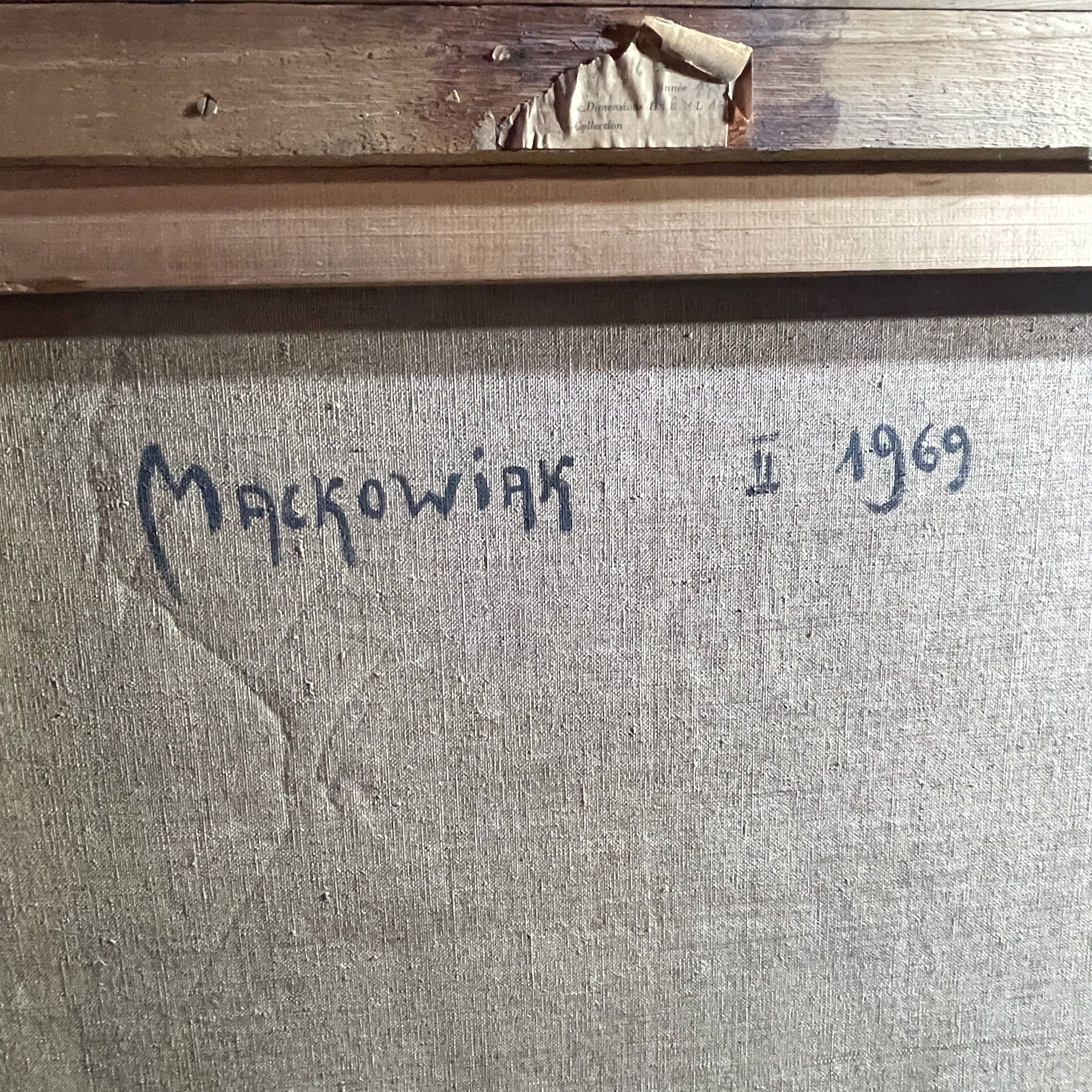 Belgian Pop'Art / Hyperrealist painting, oil on canvas painter, MACKOWIAK ERWIN, 1969