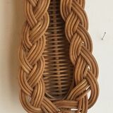 Scandinavian rattan mirror 1960