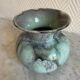 Blue lava style vase Vallauris