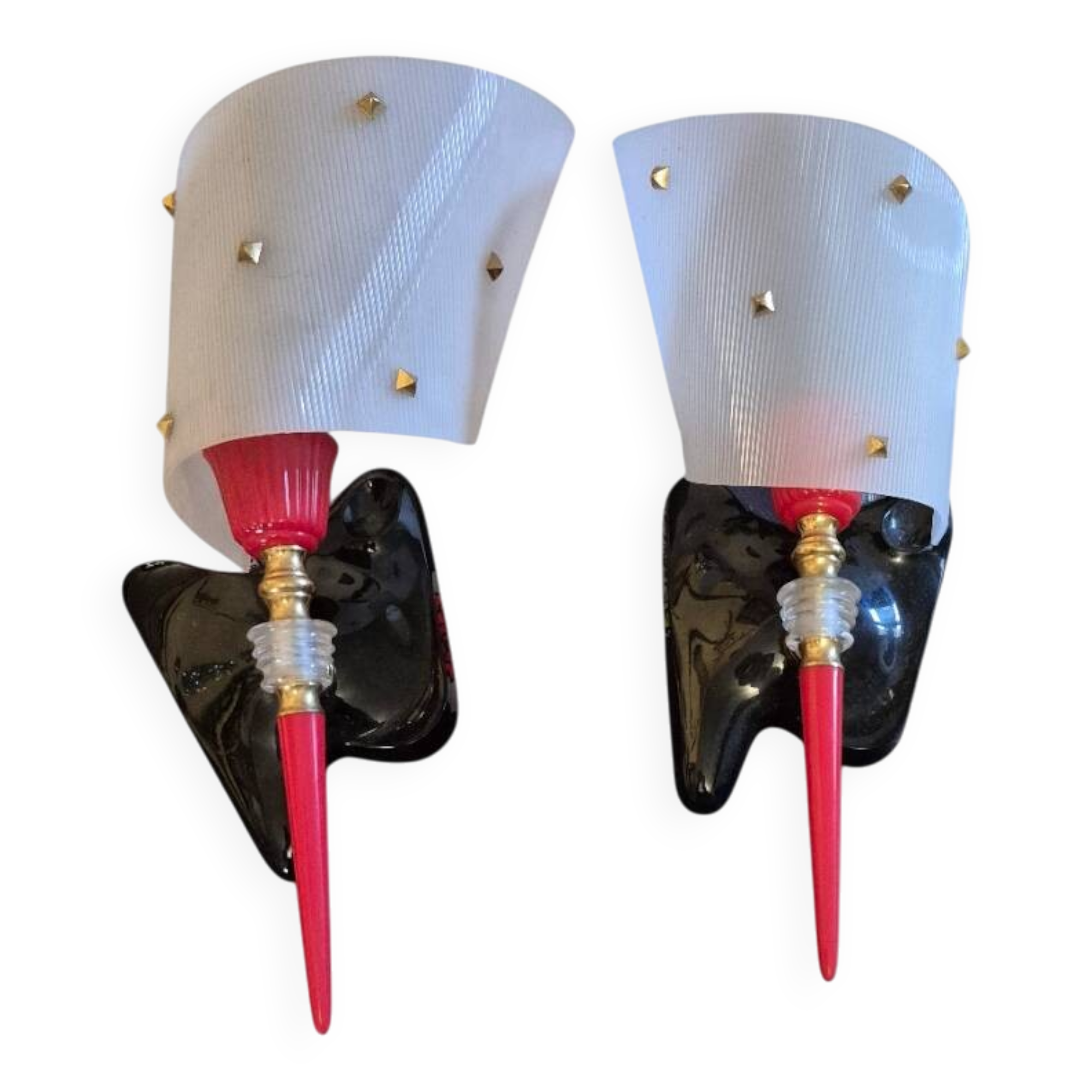 Paire d'appliques 1950