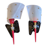 Paire d'appliques 1950