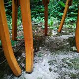 Series of four Baumann bistro chairs