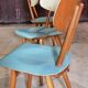 Série de 3 chaises TON 1960