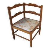 WOODEN CORNER CHAIR "FIREPLACE CORNER"