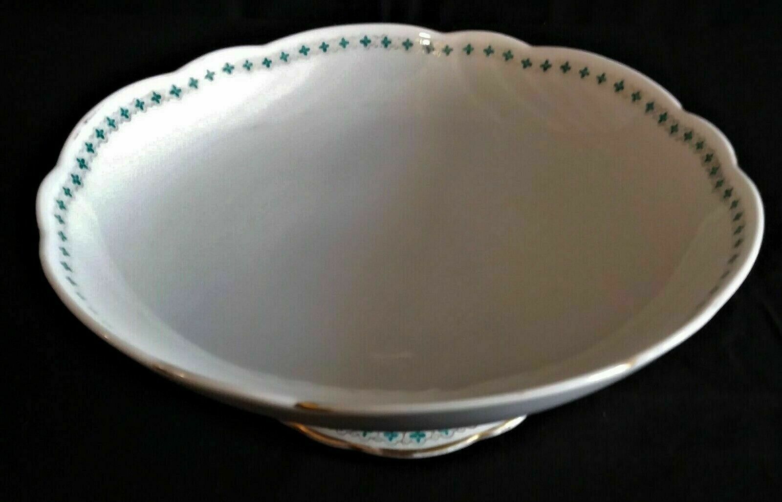 Porcelain compotier of Paris old Paris green decoration nineteenth