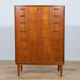 Mid-Century teak chest of drawers by Poul Jessen for PMJ Viby, 1960s