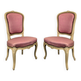 Pair of Louis XV style chairs