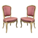 Paire de chaises de syle Louis XV