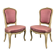 Paire de chaises de syle Louis XV