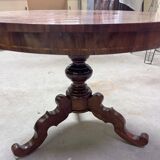 Charles X period gueridon in marquetry.