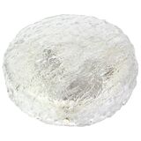 Large round frosted glass ceiling light Murano, Kaiser, Germany, 1970s