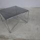 Table basse par max Sauze collection Isocèle 1970 plateau verr