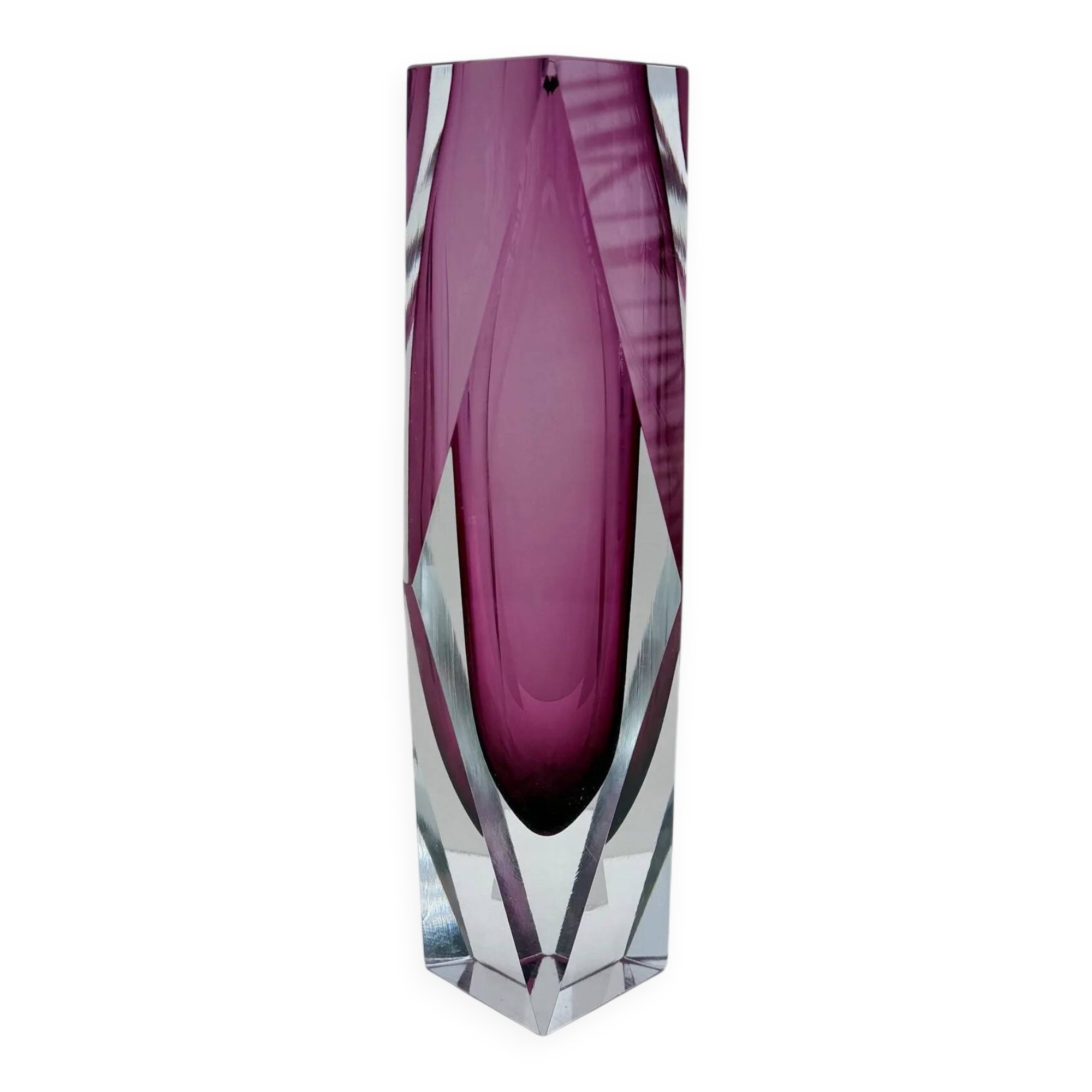 Sommerso vase - Murano blown glass, Italy 1970