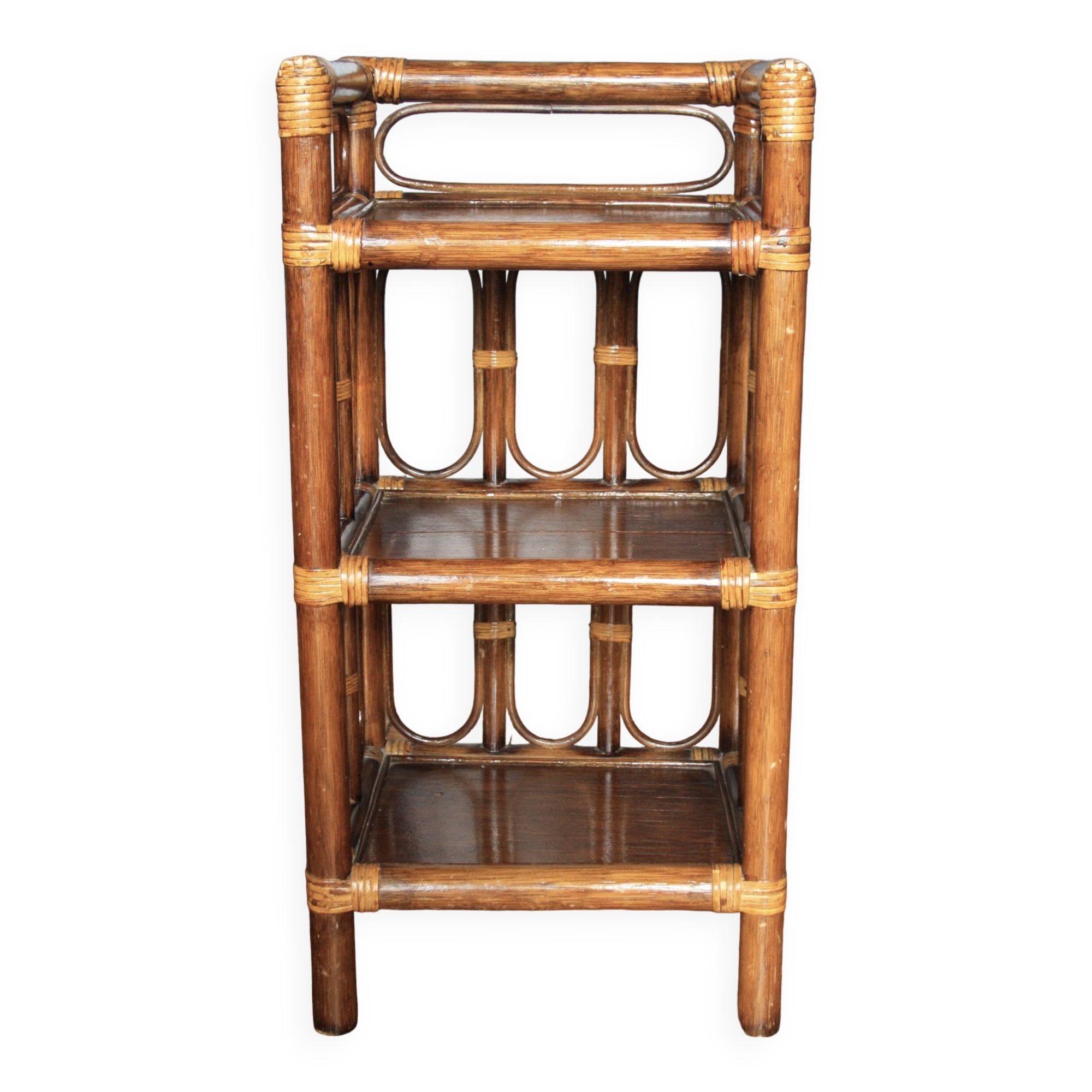 Bamboo & rattan shelf