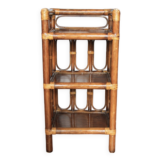 Etagère bambou & rotin