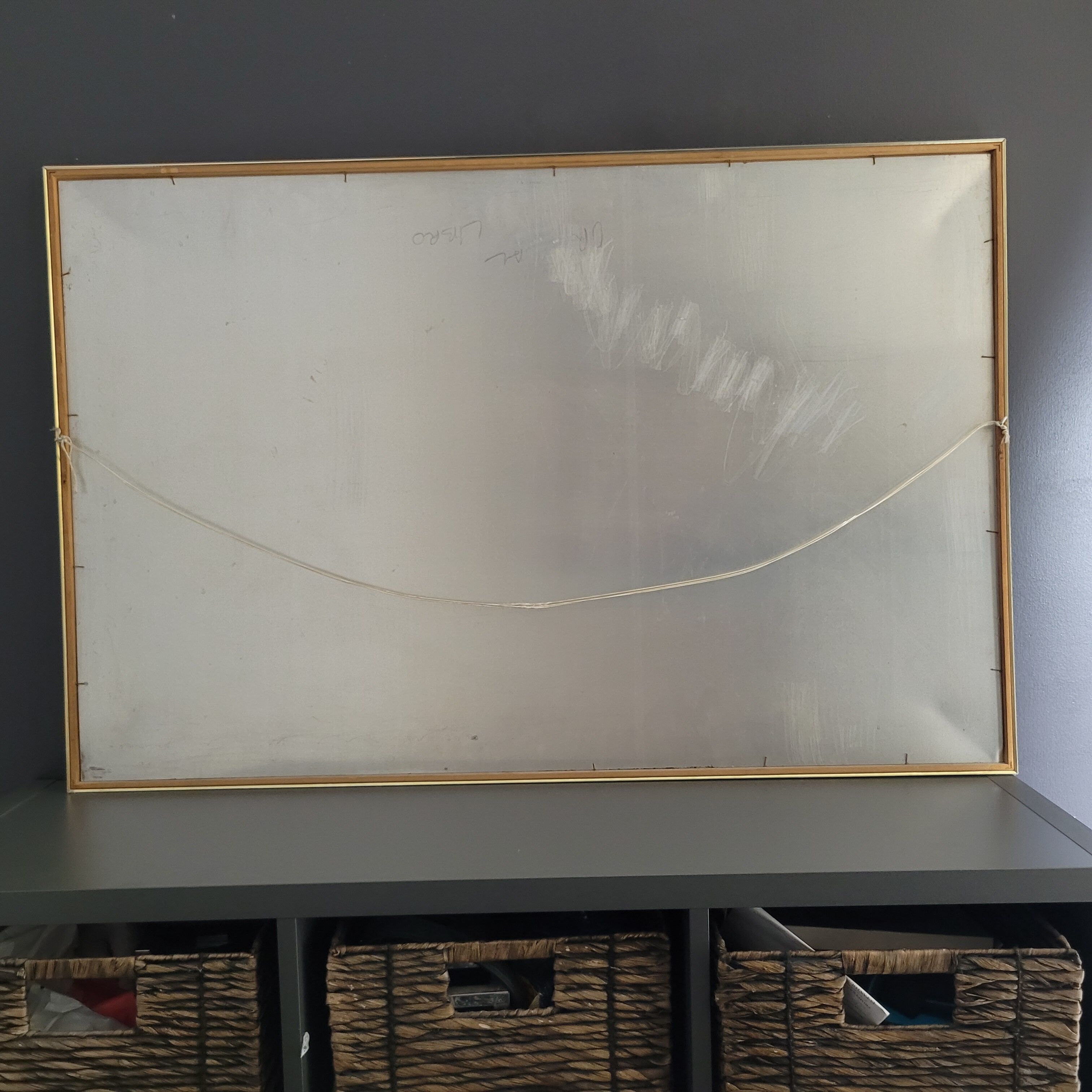 Oil painting on metal panel