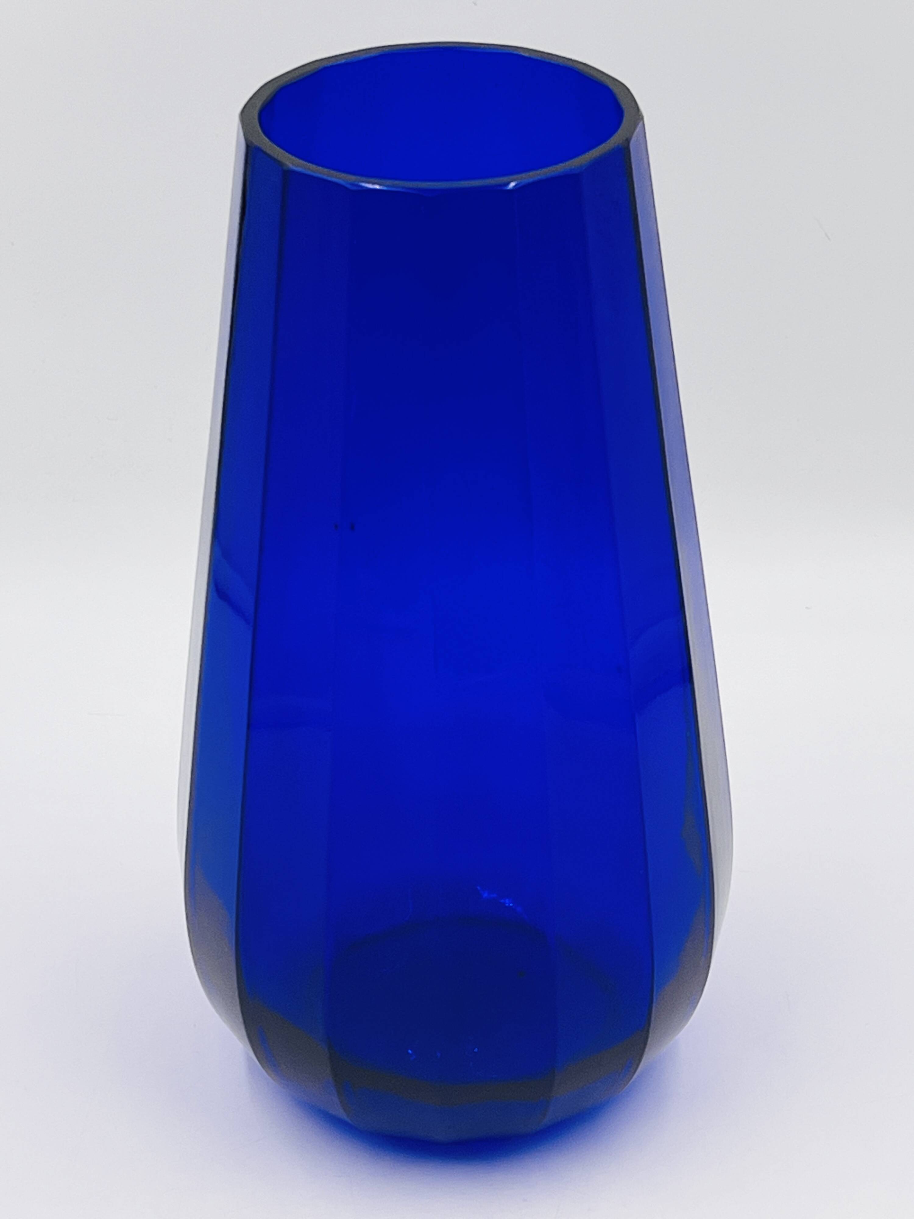 Cobalt glass vase