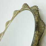 large back lit wall MIRROR acrylic frame ice glass decor 1960s 1970s