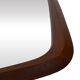 Vintage Large organic Danish mirror in teak
