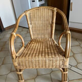 Wicker armchair