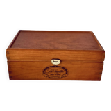 Wine crate wooden box with lid
