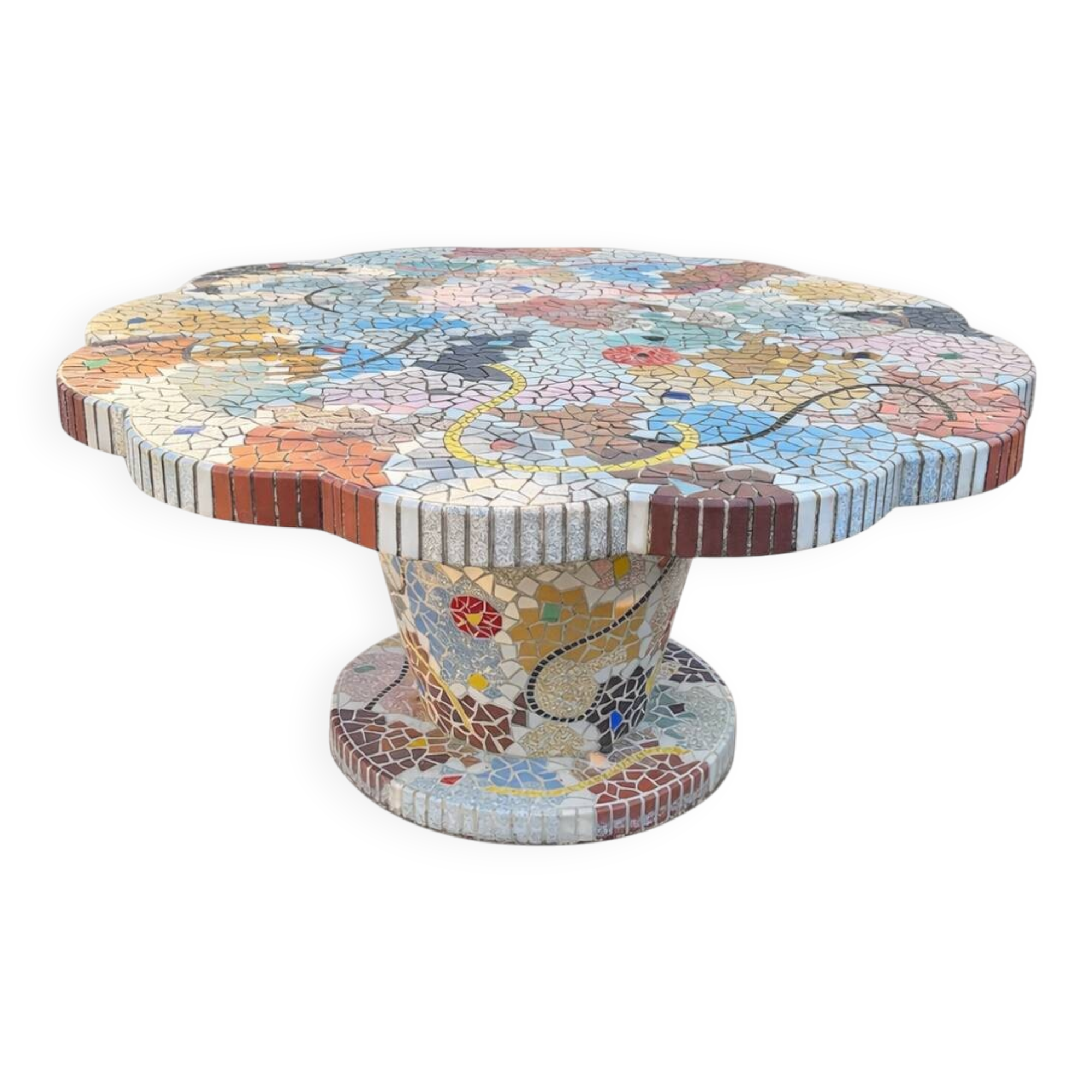 Unique model mosaic outdoor table