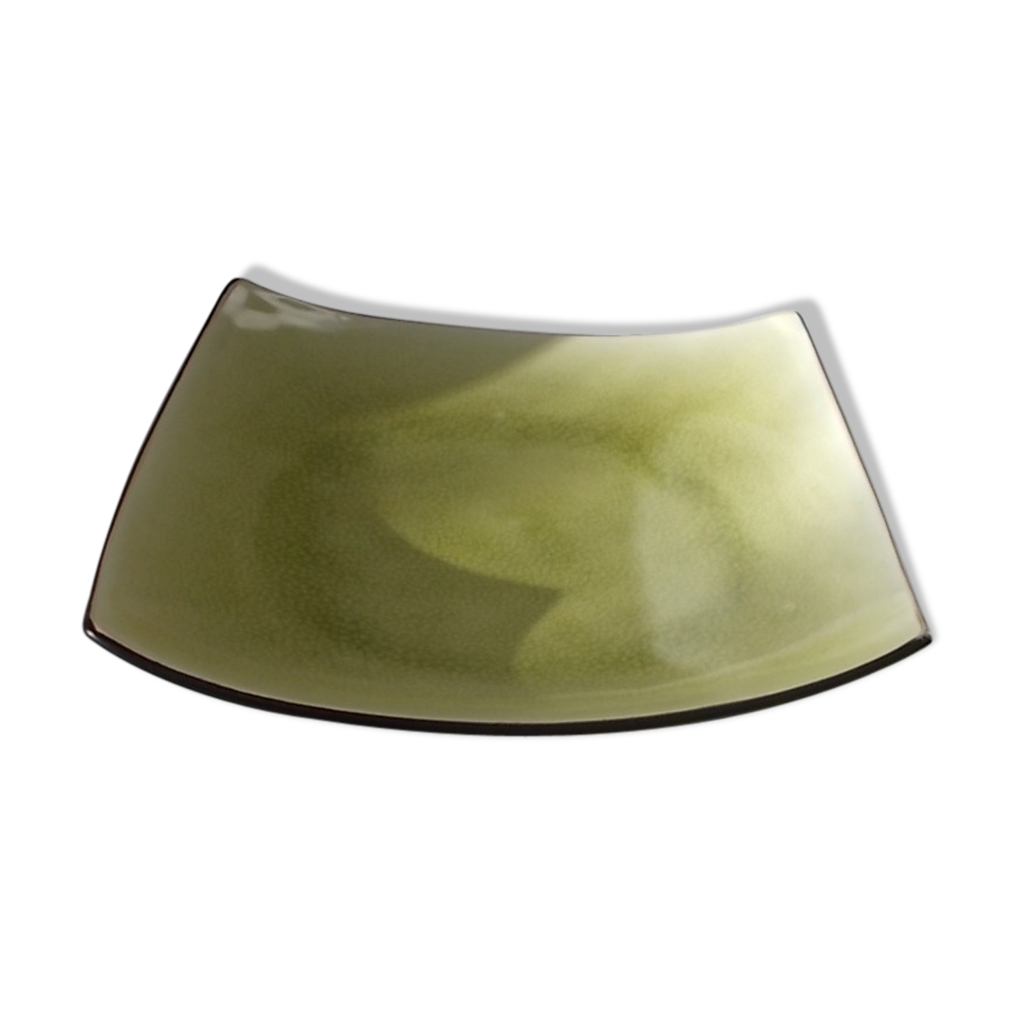Vintage black and green dish