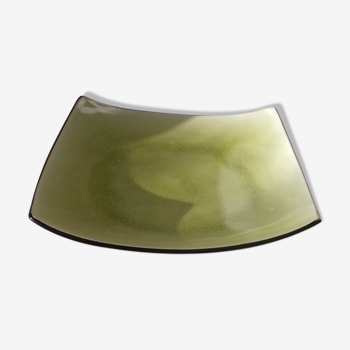 Vintage black and green dish