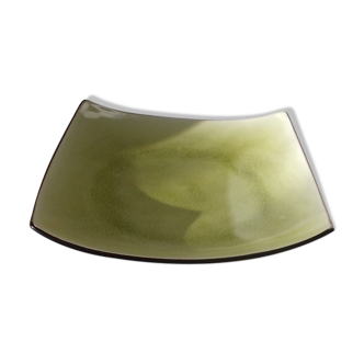 Vintage black and green dish