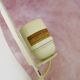 Half-moon wall light in pink glass paste Art Glass 70s 80s