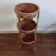 Desserte en rotin vintage