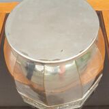 Art Deco chrome brass pot cache