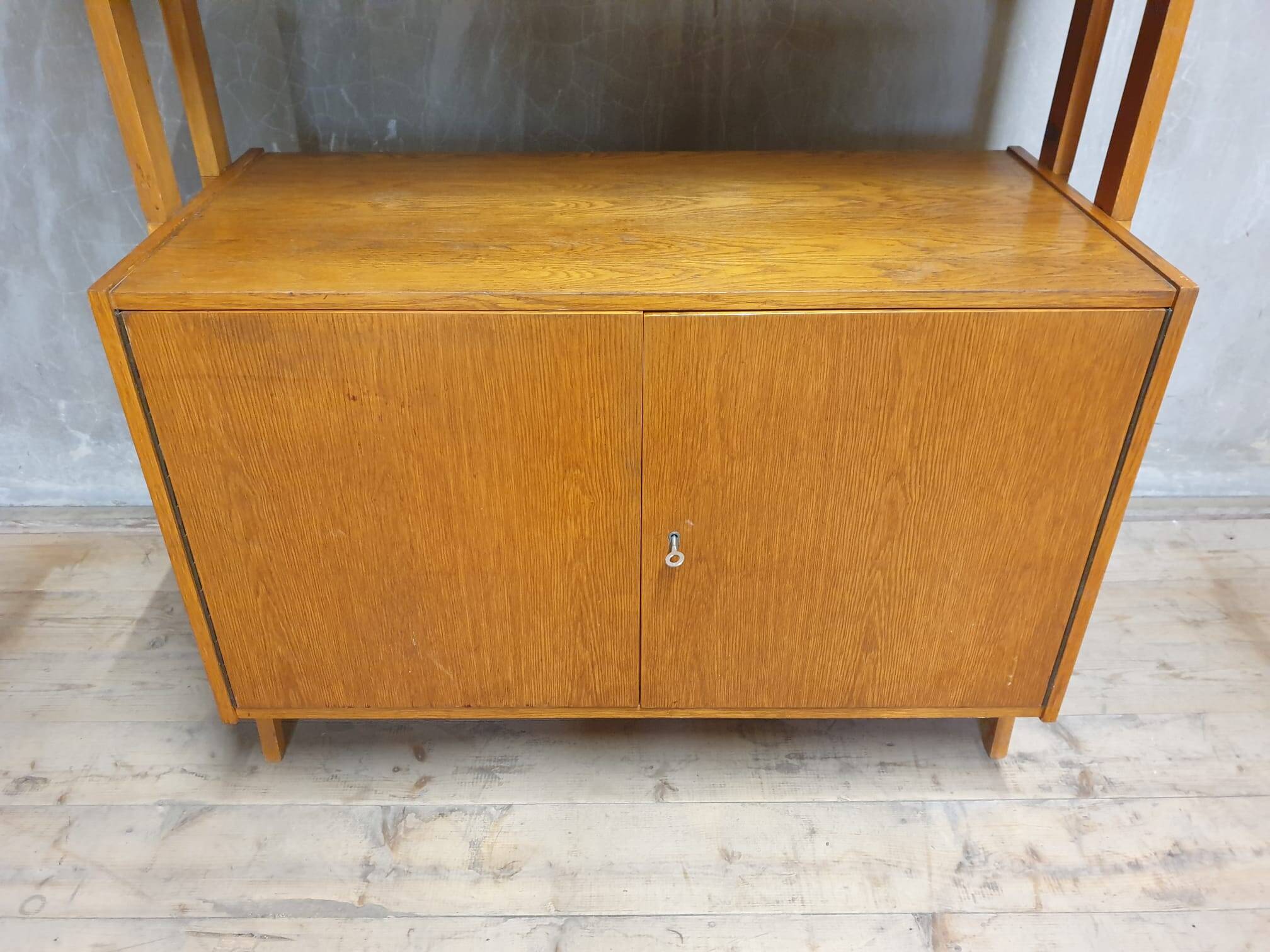Mid century wall shelf bookcase by František Jirák for Tatra nábytok, 1960´s