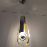 60s/70s metal and resin pendant light