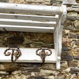 Vintage wall coat and hat rack
