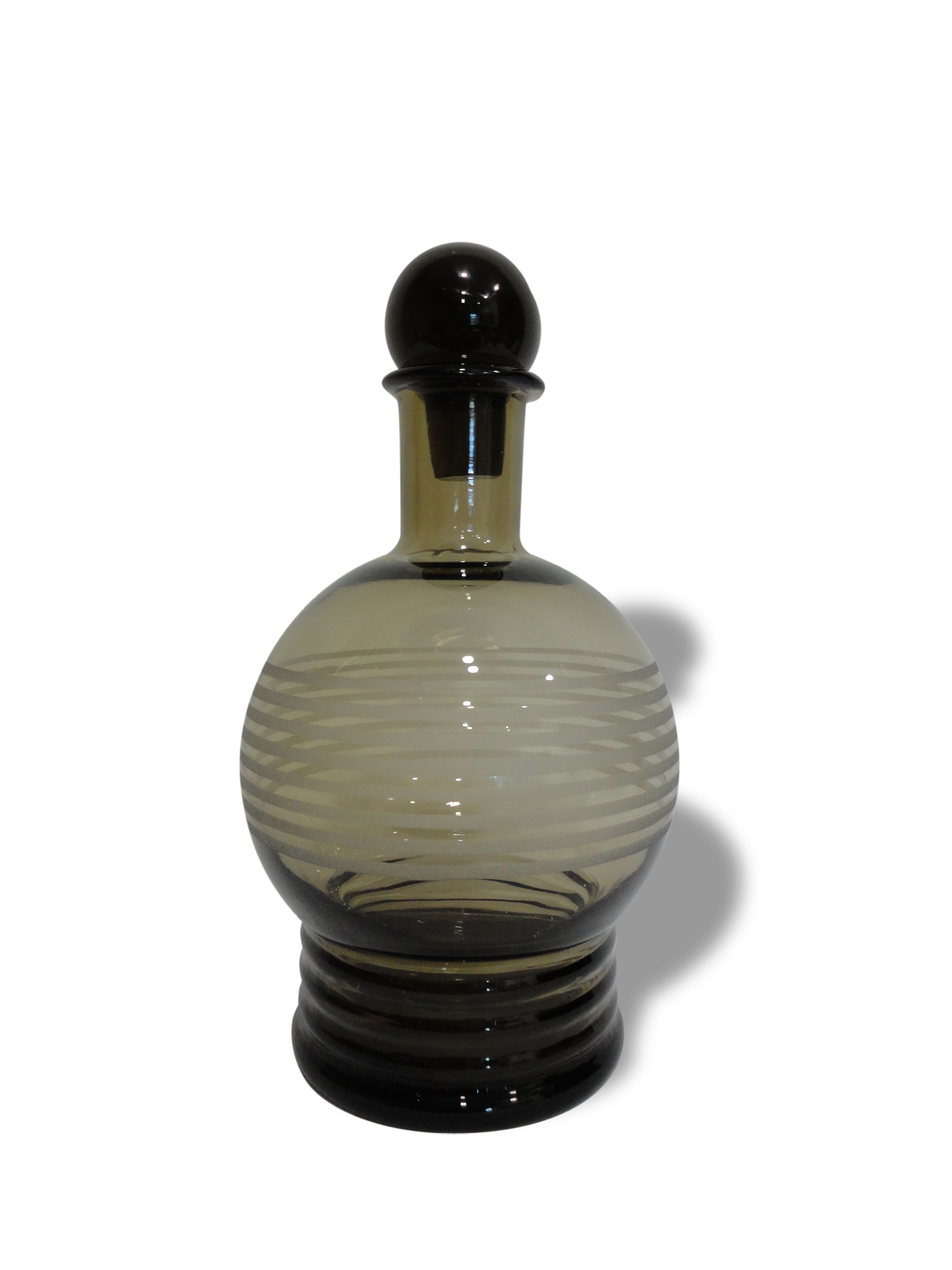 Vintage smoked glass carafe