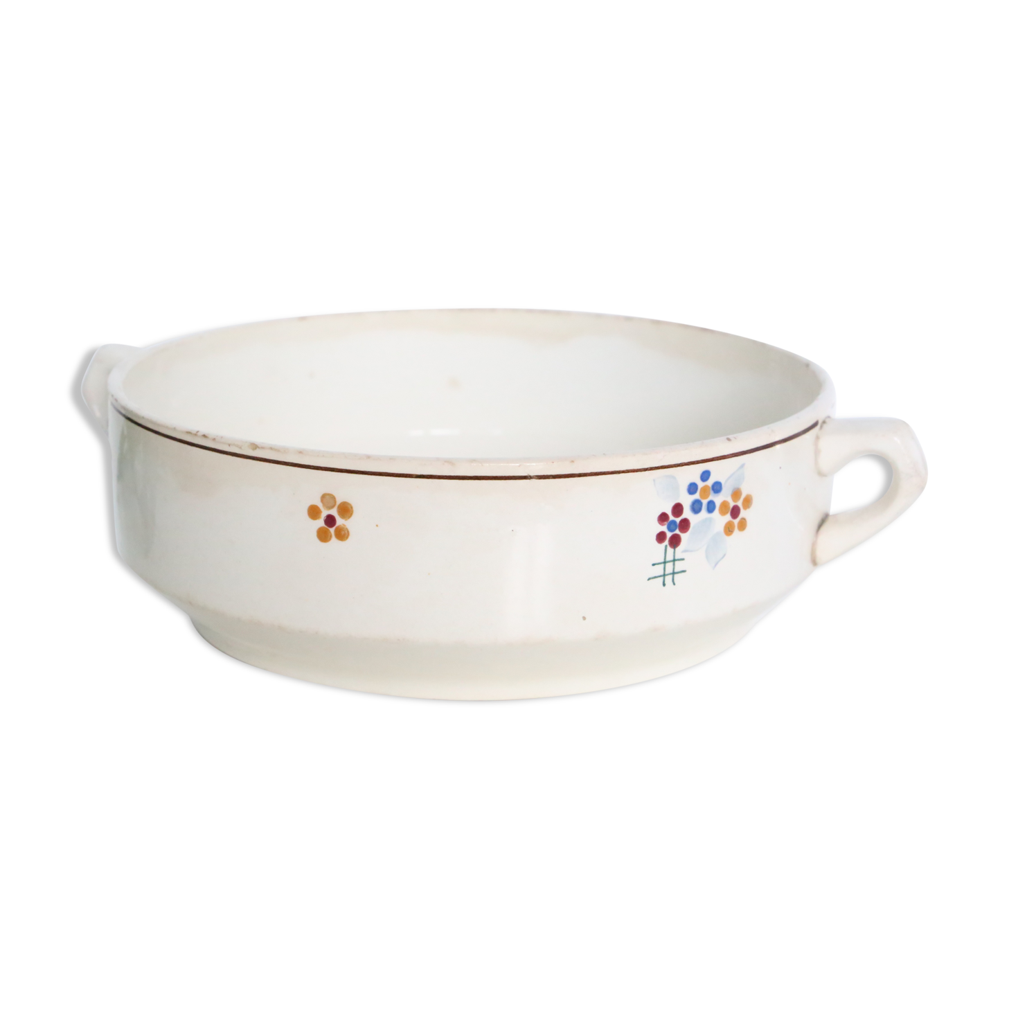 Ceramic salad, Sarreguemines, French Manufacture