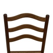 Vintage Teak Chair with Webbing - 1970s Design