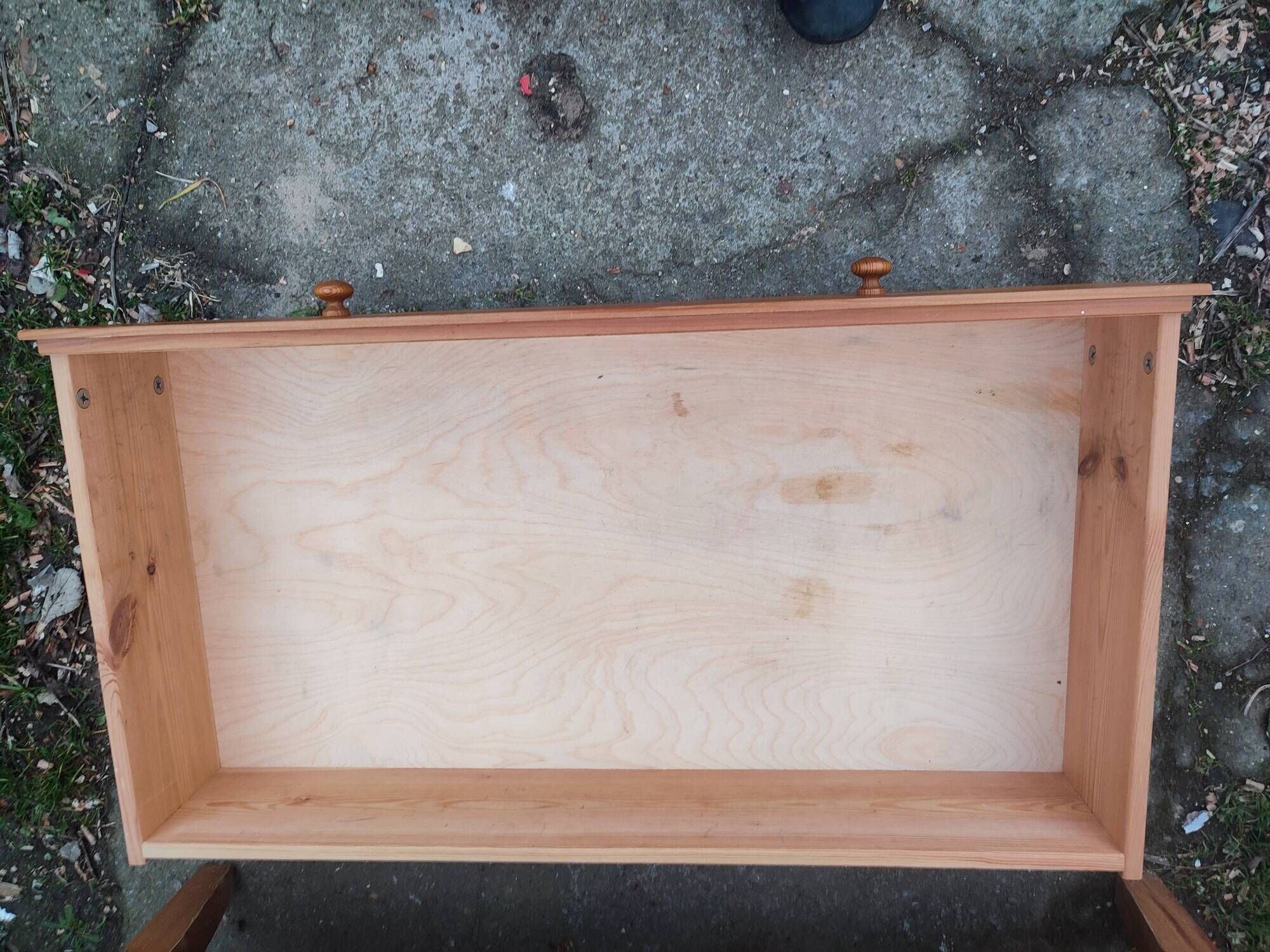 Old chest of drawers 3 drawers in vintage pine wood