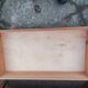 Old chest of drawers 3 drawers in vintage pine wood