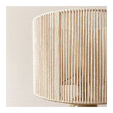 Lampe Grès et corde coton