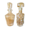 Set de 2 carafes vintage en verre